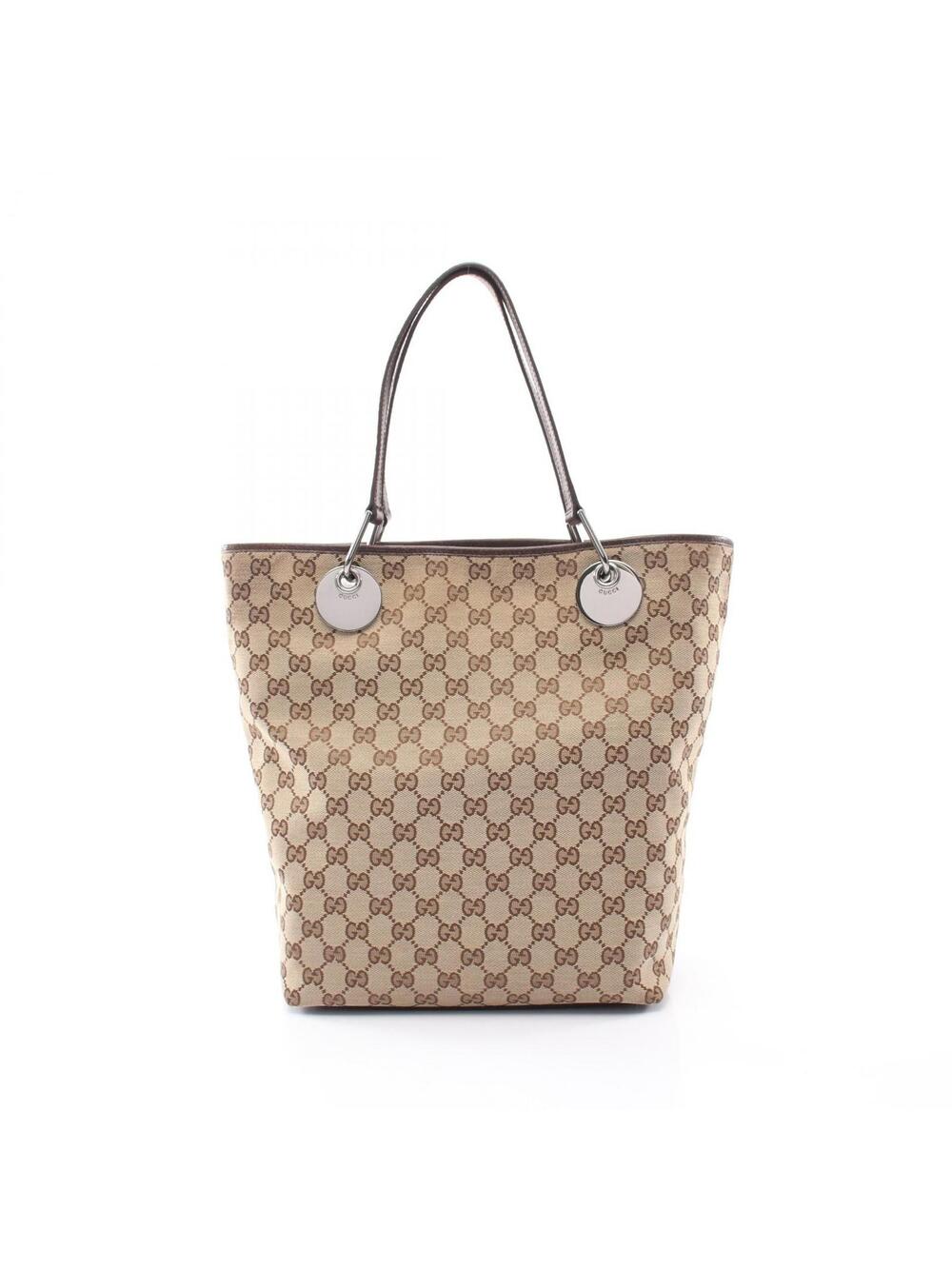 Gucci Gg Canvas Hand Tote Bag Leather #288298G37B